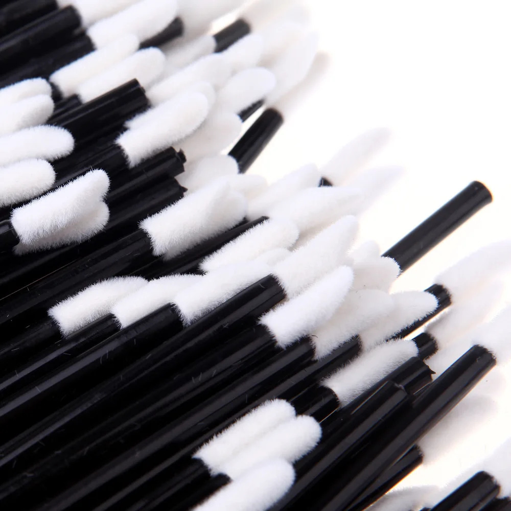5001000PCS Disposable Lip Brushes Wholesale Eyelash Extension Mascara Brush Applicator Lipstick Cotton Swab Makeup Tools 240701