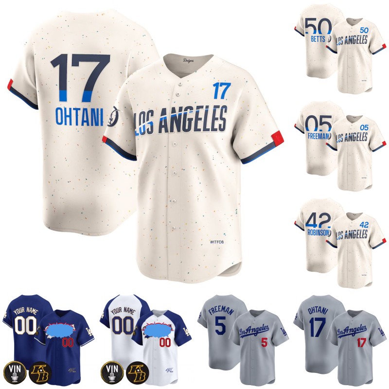 17 Shohei Ohtani Mookie Betts 2024 City Connect Jersey Yoshinobu Yamamoto Freddie Freeman Will Smith Max Muncy Martinez Enrique Hernandez Jason Heyward Jerseys