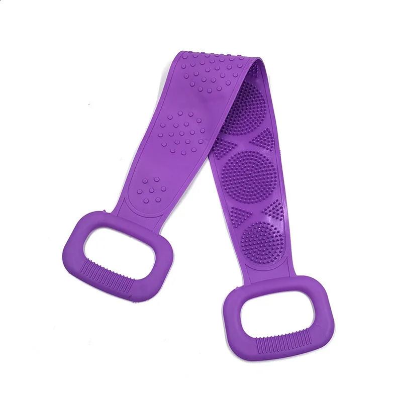 Body Sponge Silicone Bath Towels Scrubber Rubbing k Peeling Massage Shower Belt Extended Skin Clean Brushes 240701