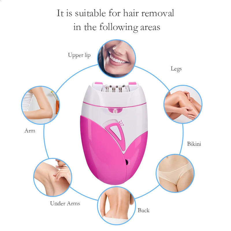 Electric Epilator USB Rechargeable Women Shaver Whole Body Available Painless Depilat Female Machine High Quality 240701