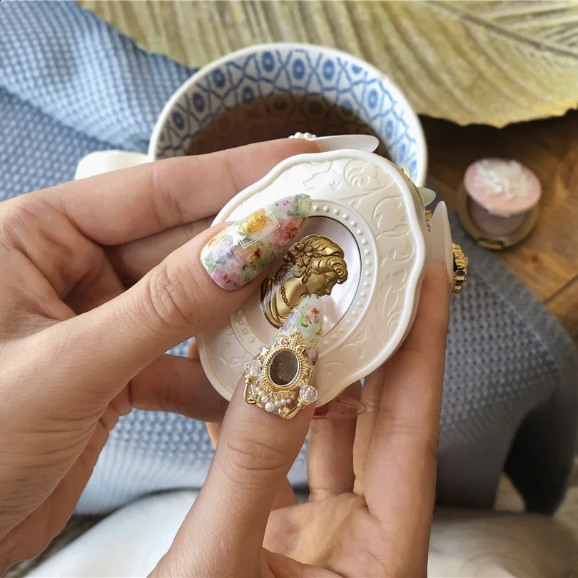 10pcs TN4915 Alloy Zircon mirror Nail Art Crystals nail jewelry Rhinestone nails accessories supplies decorations charms 240701