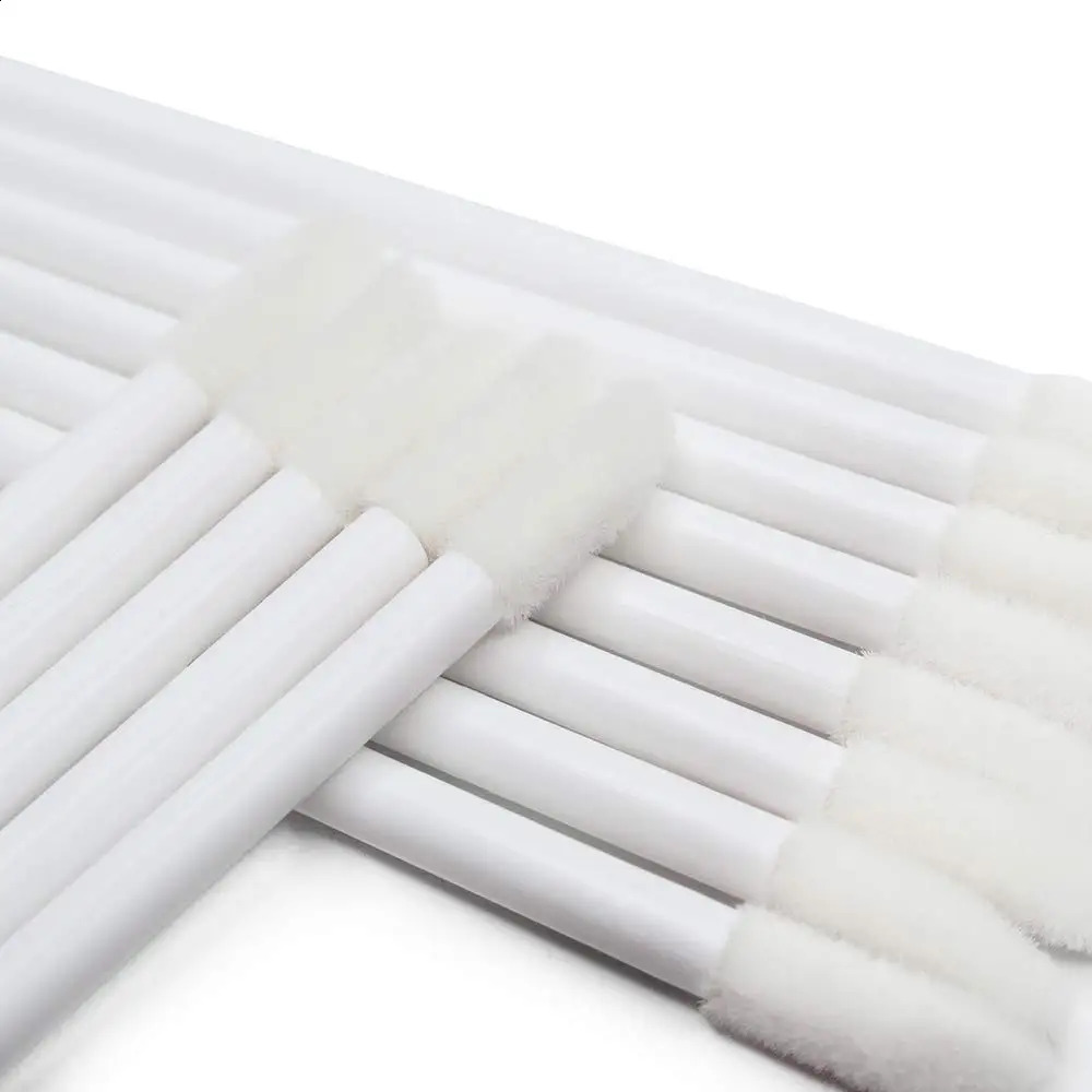 1000Pcs Disposable Makeup Lip Brush Lipstick Lip Gloss Wands Pen Lip Cleaner Applicator Eyeshadow Lip Gloss Makeup Tools White 240701