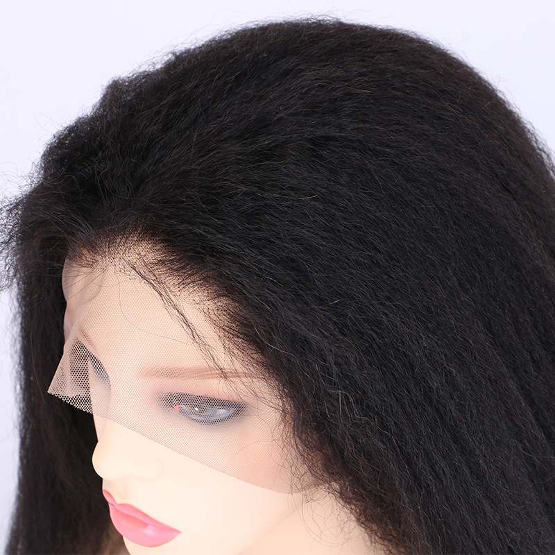 Kinky Straight Wig Full Lace Human Hair Wigs for Black Women 250 Density U Part Wig Yaki Full Lace Wig Lace Front Wigs EverBeauty