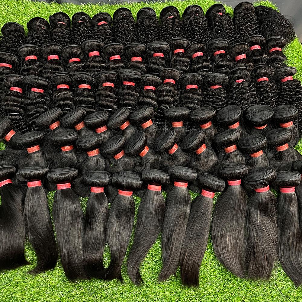Bundles Wholesale 10pcs Peruvian Hair Weave Bundles Raw Straight Human Hair Bundles 30 34 Inch Bundle Remy Extensions