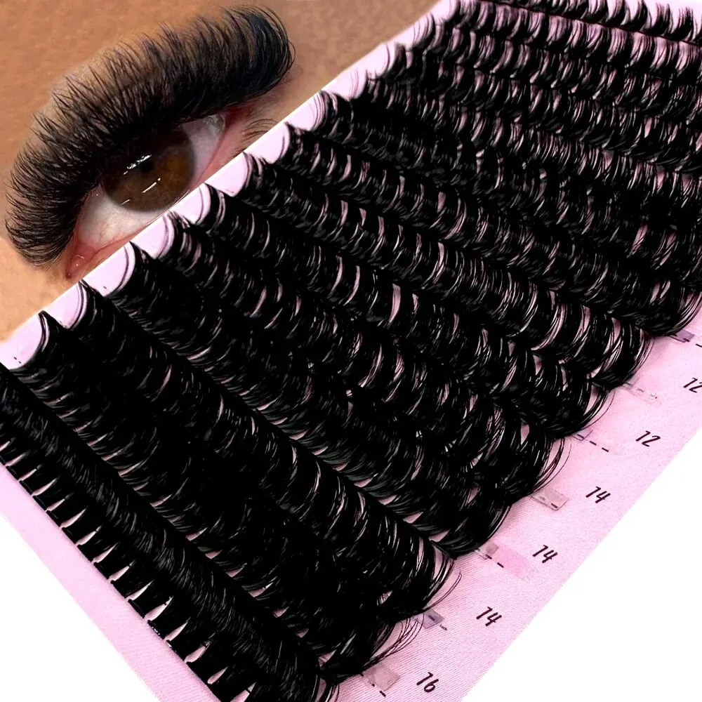 Cluster Eyelash Extension 266Bundles 80D Natural Style Individual Eyelashes Handmade Eyelash Bundles 3D Mink Lashes 240701