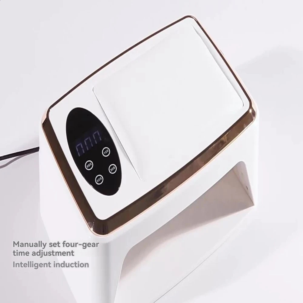 High-Power White Upgraded Nail Lamp Speed Dry Hand Pillow Light Therapy Lamp Large Space Wear Nail Baking Lamps 240701