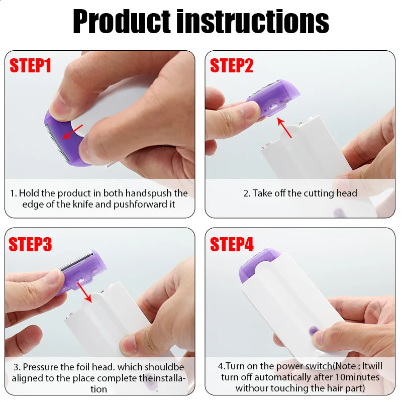 Rechargeable Epilator Hair Removal Kit Laser Touch Hair Removal Device Womens Body Face And Leg Hand Shaver Hair Removal Devices 250805