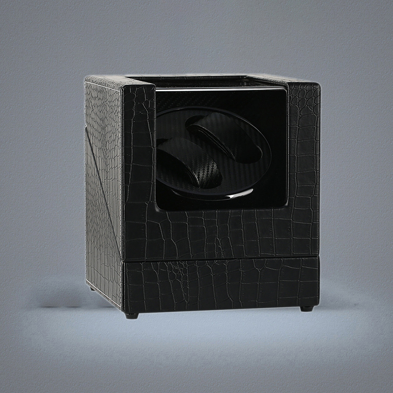 Black Automatic Watch Winder USUKAUEU Plug Adapter Mechanical Self Winding Box Double Motor Shaker Holders New Arrival