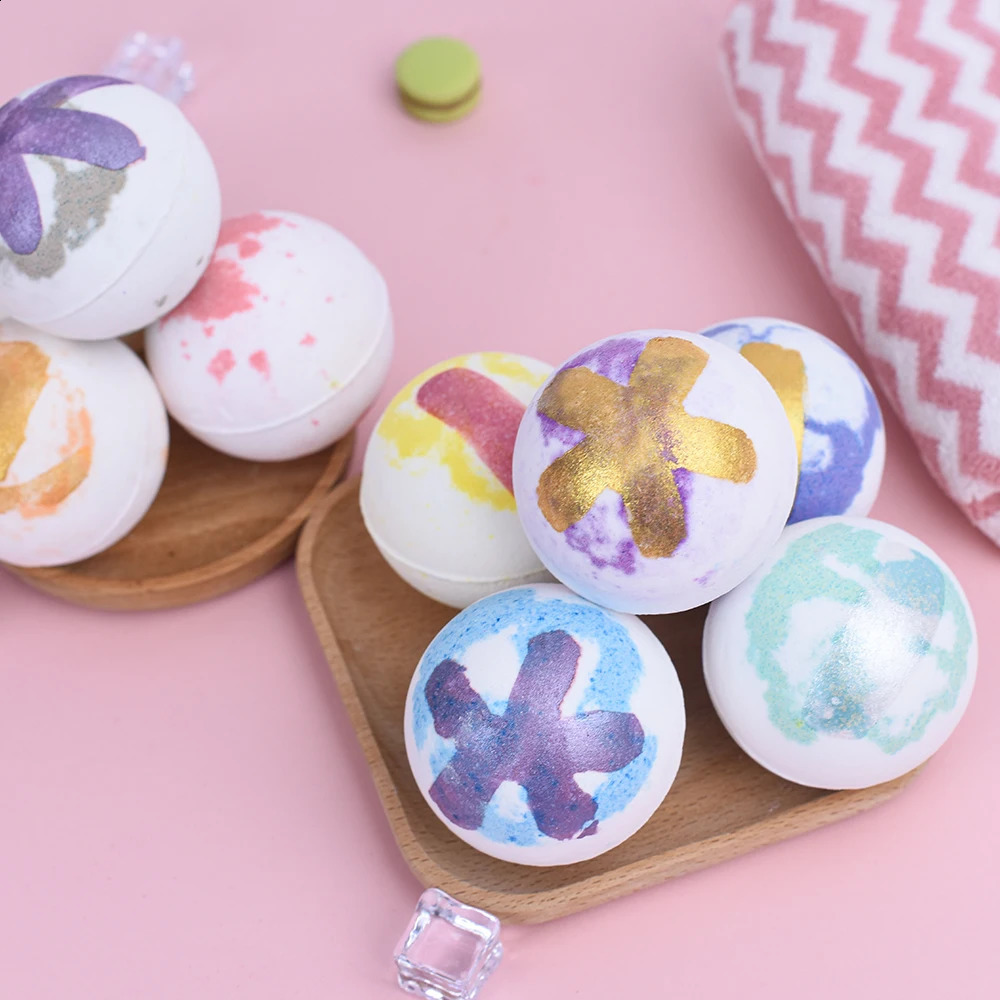 9Pcs 18Pcs Plant Essential Oils Bath Bomb Pack Gift Set Aromatic Odor Pressure Reducing Bubble Bath Ball the Skin 240701