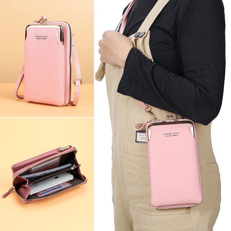 Women's Handbag Cell Phone Purse Shoulder Bag Female Luxury Ladies Wallet Clutch PU Leather Crossbody Bags for Women