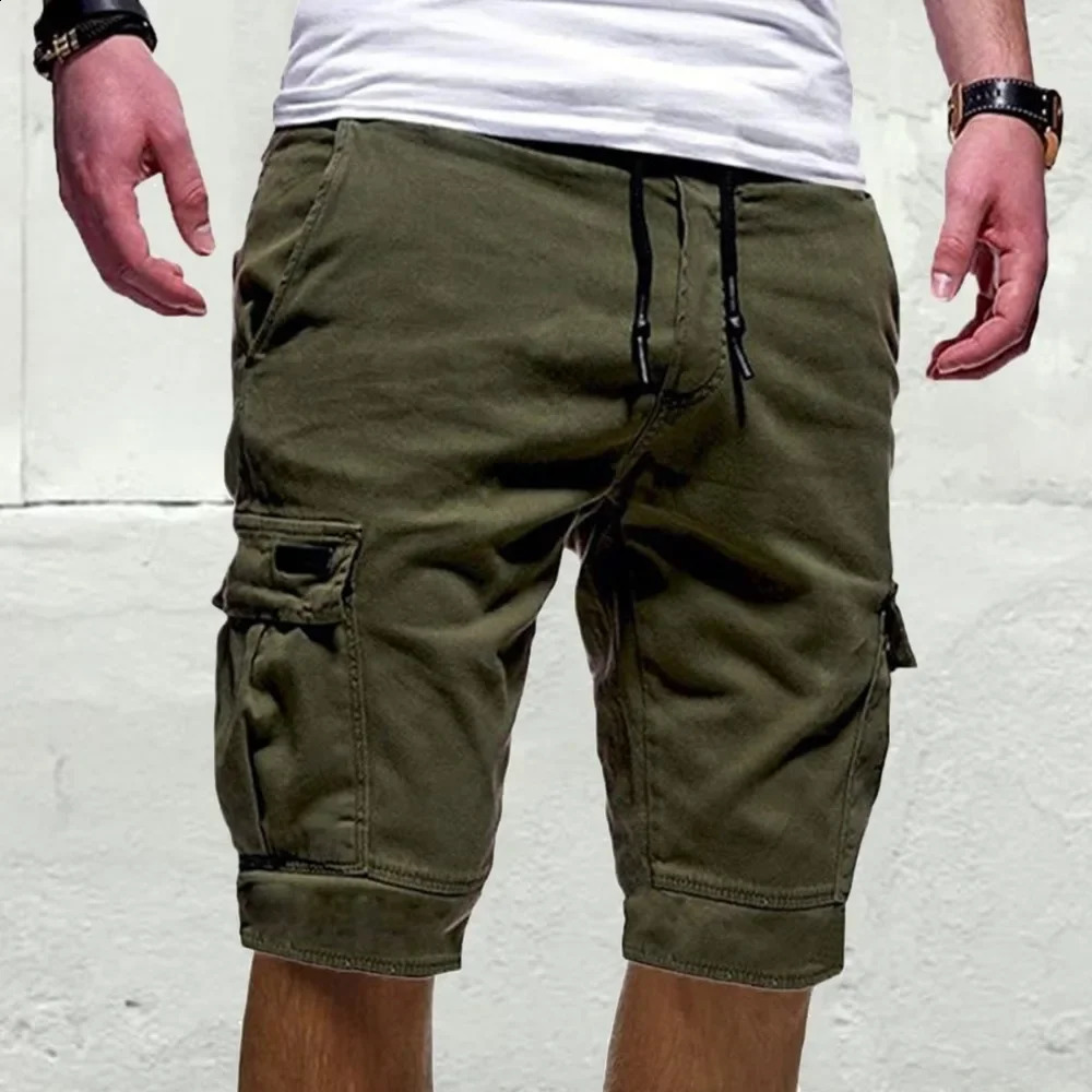 Leisure pants summer sports mens shorts Overall multi pocket beach pants mens basketball shorts 240701