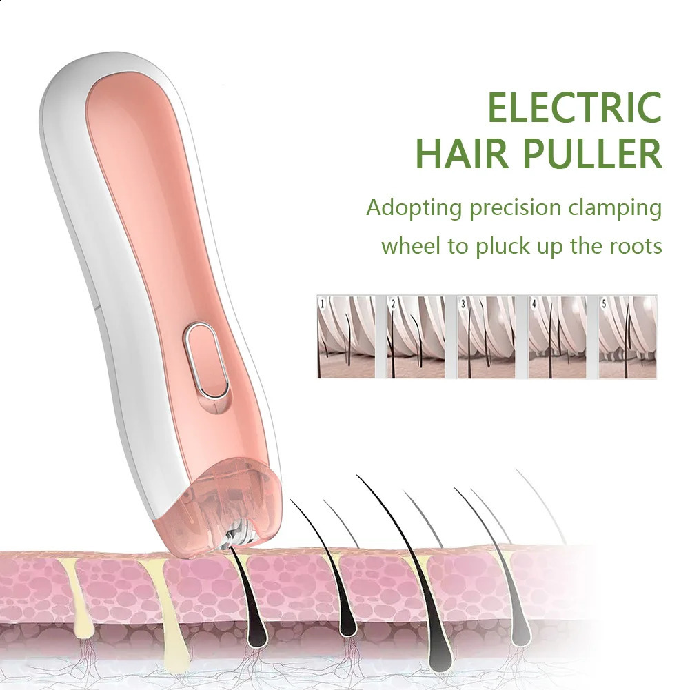 Women Electric Epilator Portable Painless Hair Trimmer Armpit Leg Machine Underarms Bikini Hair r 240701