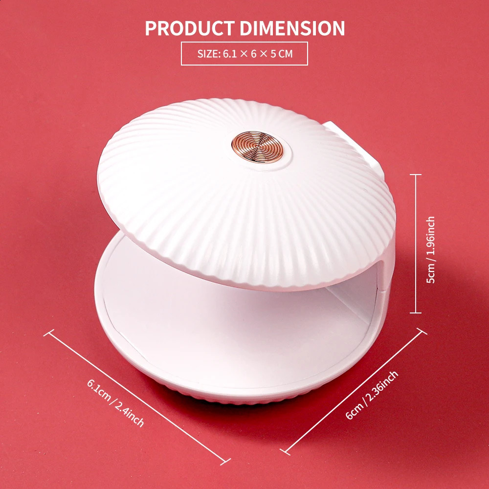 Mini Nail Dryer UV LED Lamp Machine Shell Single Finger Potherapy Machine for Nails UV Gel Polish Quick Drying Manicure Tools 240701