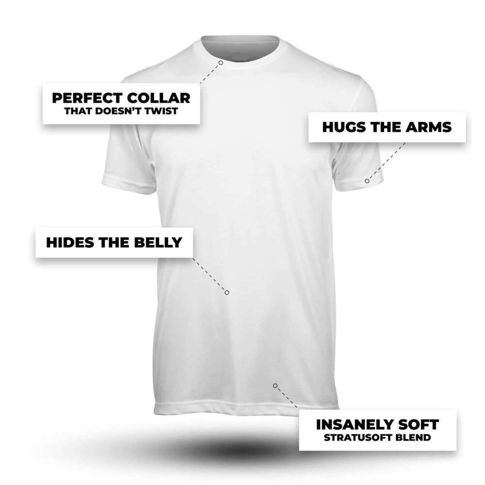 Mens Crew Neck T-Shirt Basic Tee Pre Shrunk Soft Fitted Premium Designer Men T Shirts Cotton Poly