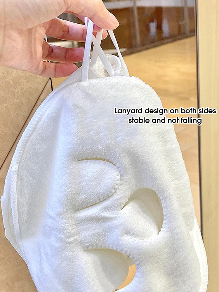 compress towel hanging ear soft skin-friendly steam heating cold compress face towel wet compress irrigation face towel 240701