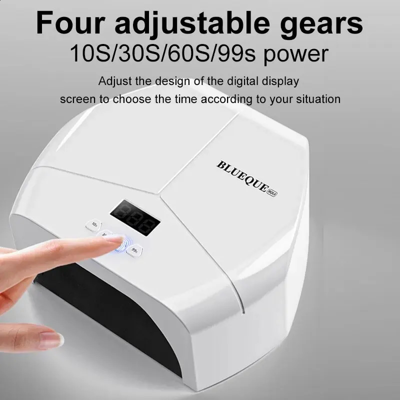 268W Power 57LEDs UV Lamp Dryer Machine for Nails Professional Gel Polish Drying Lamp With Four Timer Function for Manicure 240701