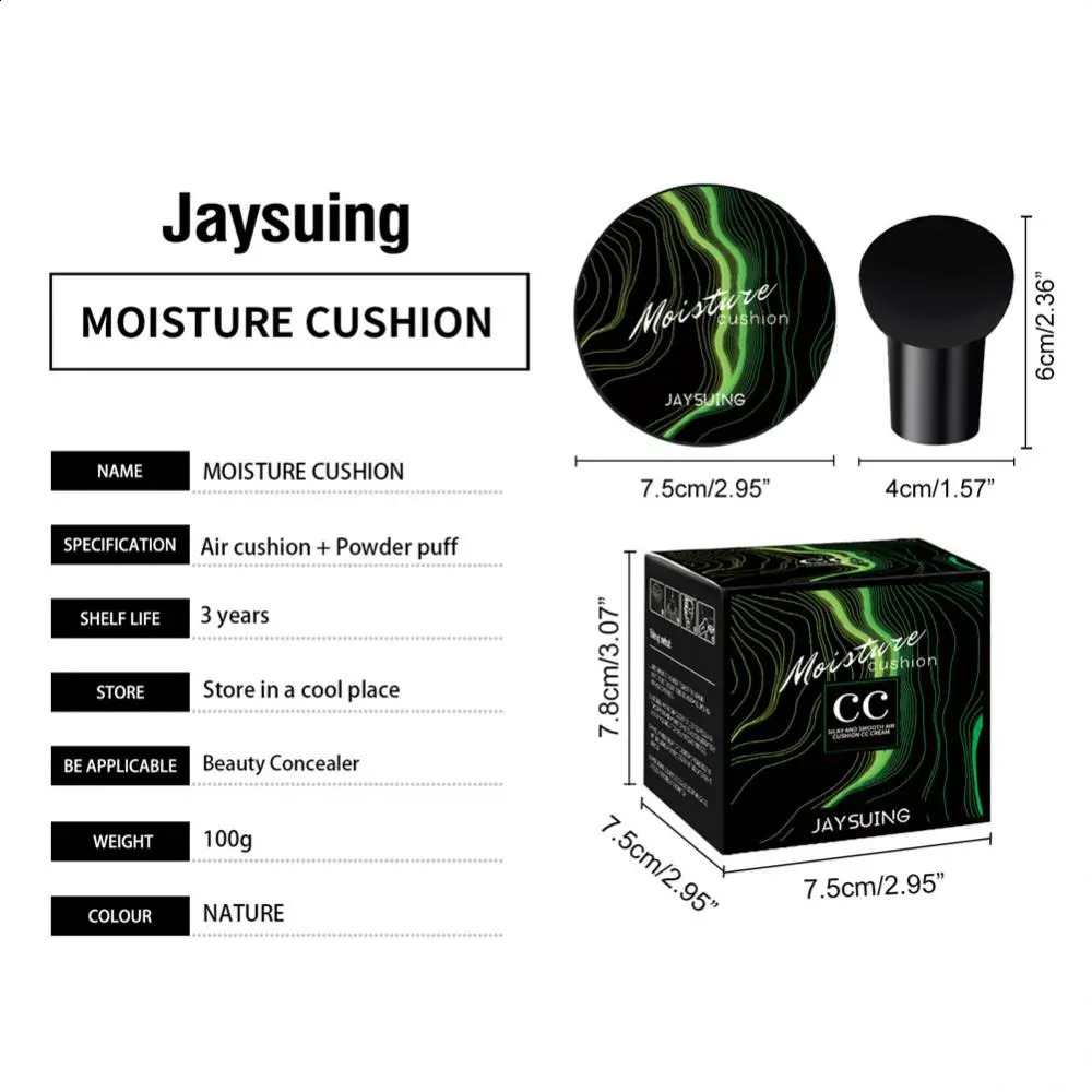 Mushroom Head Air Cushion CC Cream Natural Moisturizing Foundation Concealer Oil-control Makeup Cosmetics BB Cream 240701
