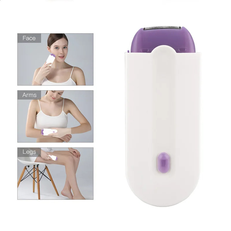 Painless Kit Epilator USB Rechargeable Women Body Face Leg Bikini Hand Shaver Hair r 240701