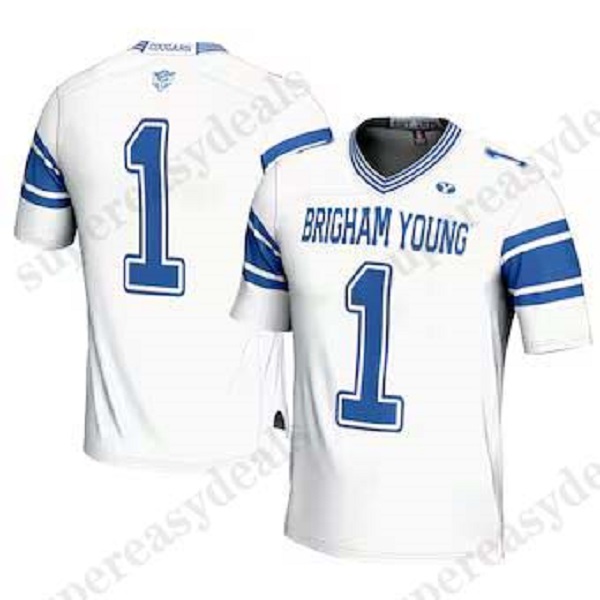 Hot Allgeier BYU Cougars 202425 Football Jersey 3 Jaren Hall 12 Puka Nacua 4 Lopini Katoa 5 Dax Milne 66 James Empey 31 Max Tooley 49 Payton Wilgar 12