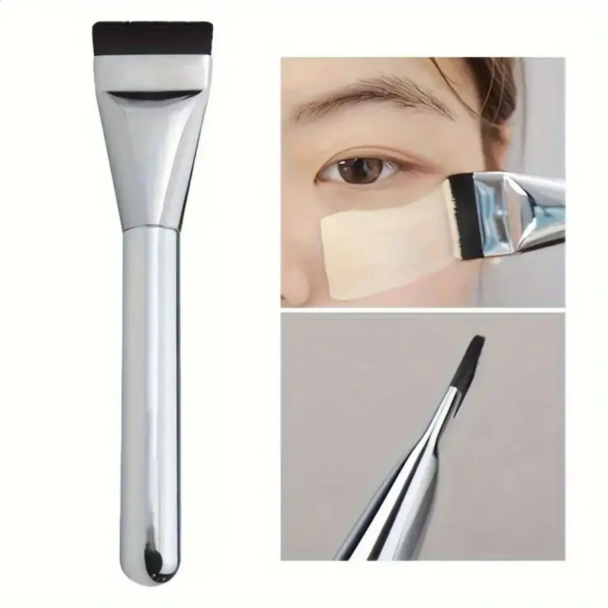 Flat-head Foundation Brush Ultra-thin Brush Head Traceless Gecomo Foundation Makeup Brush 240701