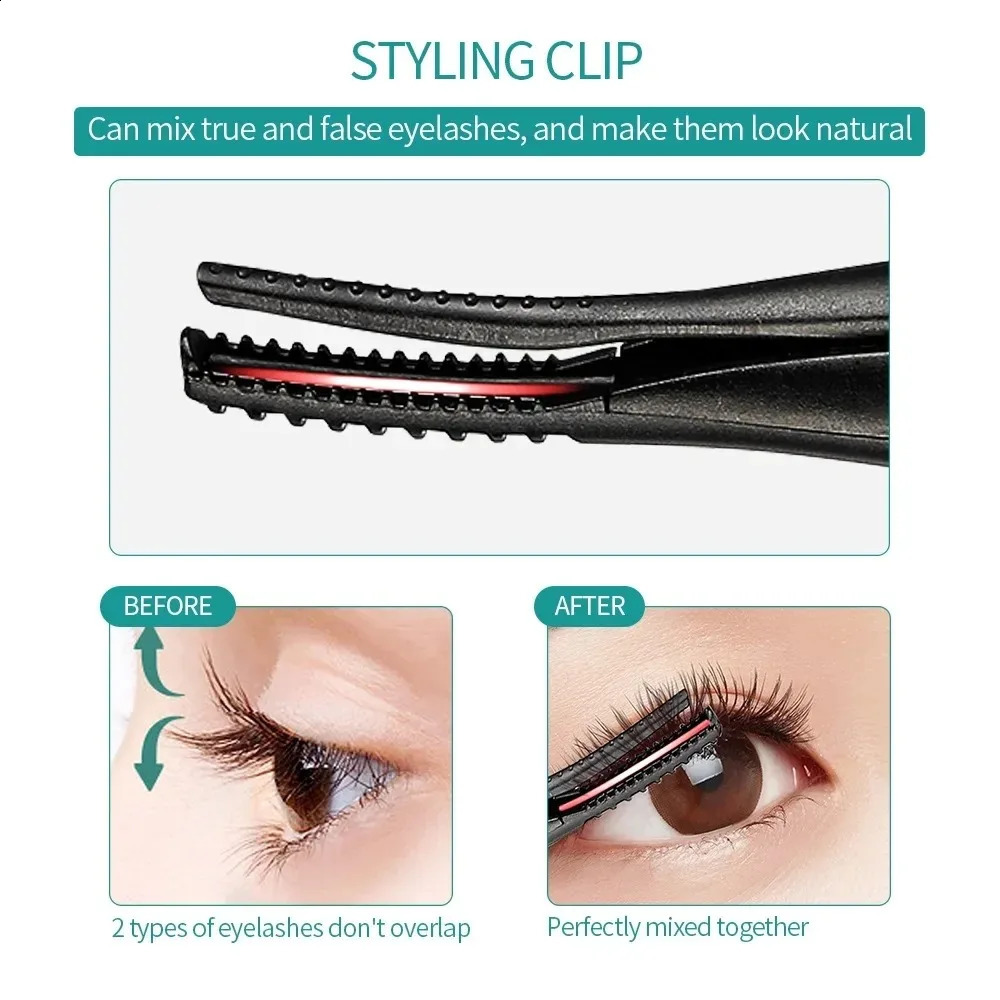 Mini USB Heating Eyelash Curler Eye Lashes Fast Curling Comb Mascara Long Lasting Eyelash Curler Clip Device Eyelash Slender Pen 240701