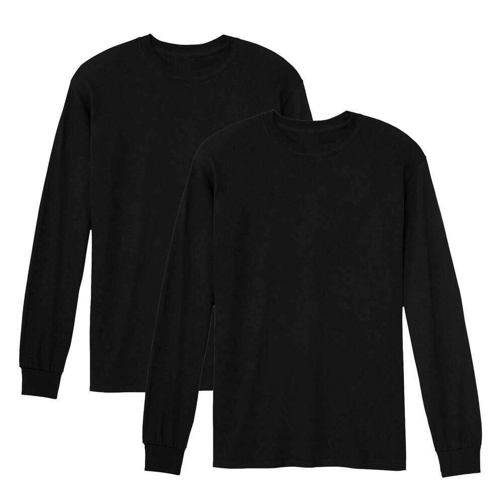 Designer Mens T shirts Tees tshirt Heavy Cotton Womens Long Sleeve T-Shirt Solid Colors Black Gray Navy White Tee
