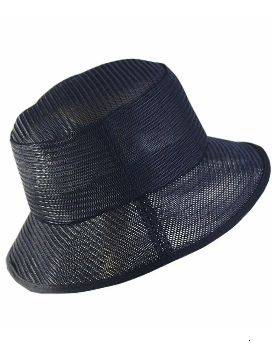 Summer Breathable Mesh Fisherman Hat Big Size Panama Hat Oversize Boonie Cap Men Plus Size Bucket Hat 56-58cm 58-60cm 60-62cm 240626