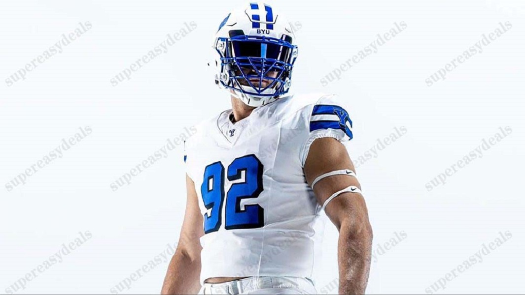 Hot Allgeier BYU Cougars 202425 Football Jersey 3 Jaren Hall 12 Puka Nacua 4 Lopini Katoa 5 Dax Milne 66 James Empey 31 Max Tooley 49 Payton Wilgar 12
