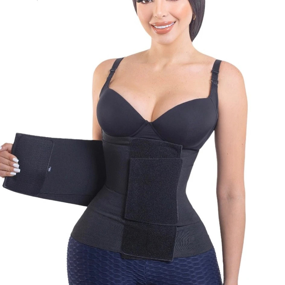 Sticky Type Hourglass Sauna Sweat Belt Workout Waist Trainer Compression Shirt Belly Girdles Corset Tops Shapewear Fajas 240701