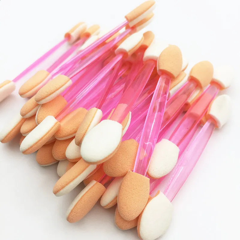 Disposable Eyeshadow Brushes Dual Sided Sponge Nylon Sets Kits Eye Shadow Brushes Makeups For Cosmetic Applicator Makeup 240701