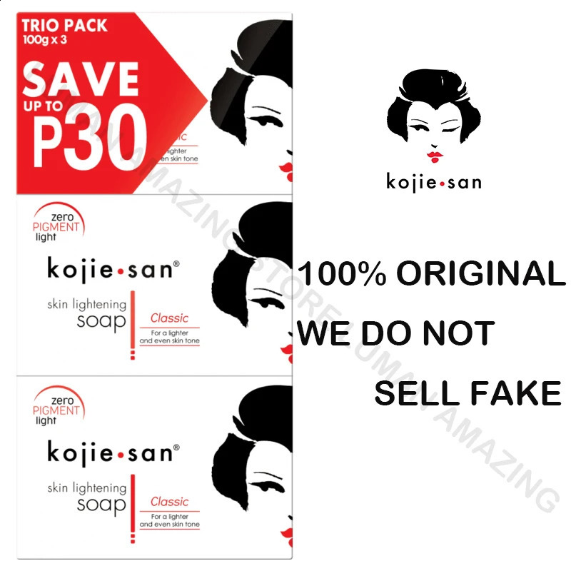 ORIGINAL D KOJIE SAN FACE BODY KOJIC ACID SOAP 100g x3 240701