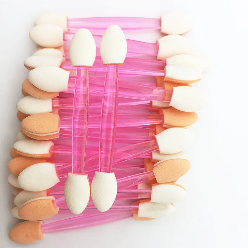 Disposable Eyeshadow Brushes Dual Sided Sponge Nylon Sets Kits Eye Shadow Brushes Makeups For Cosmetic Applicator Makeup 240701