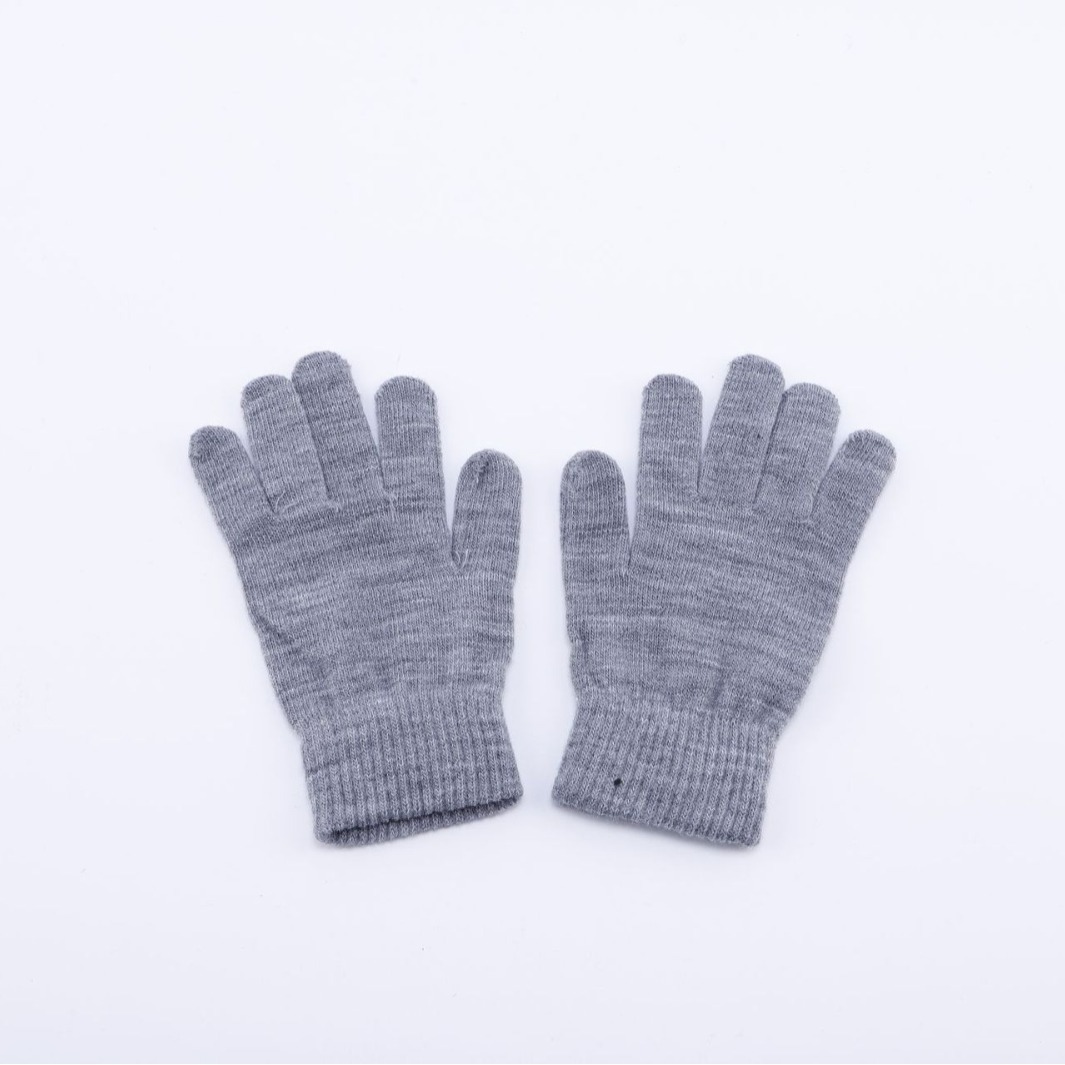 Magic gloves, solid color autumn and winter cycling warm gloves, unisex knitted sweater gloves for men and women