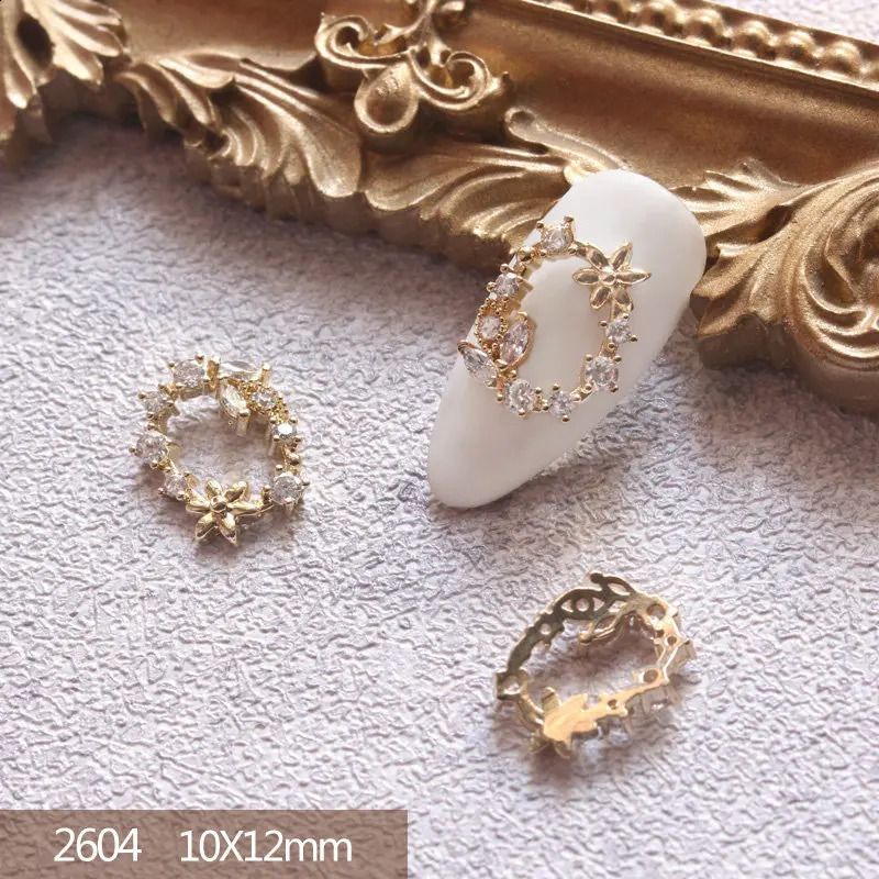 10pcslot 3D Sailor Moon Bow Wreath Alloy Nail Art Zircon Pearl Crystal Manicure Nails Accesorios Supplies Decorations Charms 240701