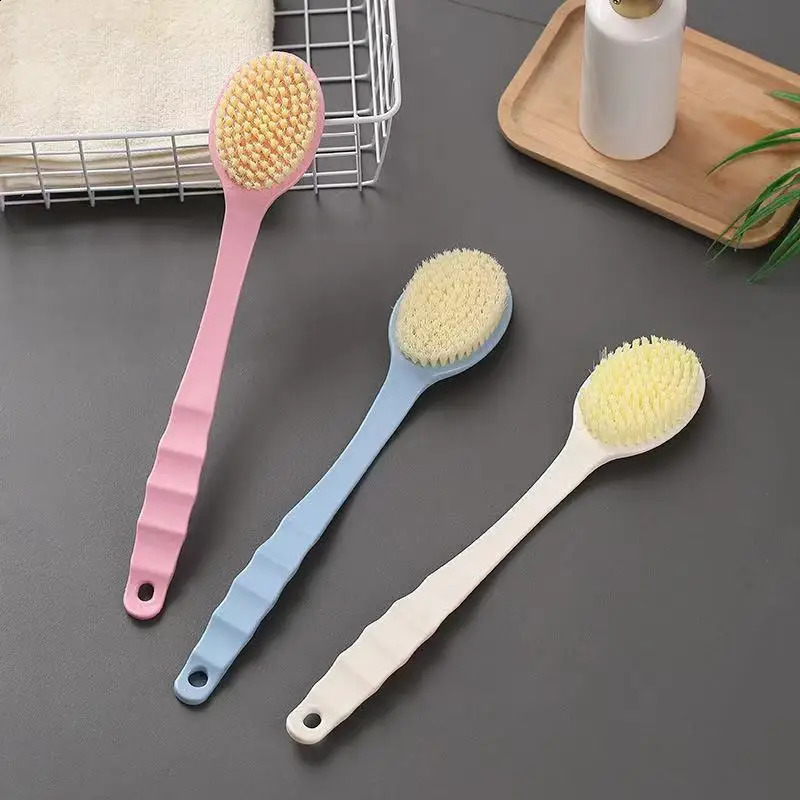 Exfoliation Shower Brush Bath Body Brush Back Use Skin Cleaner Lymphatic Drainage Bath Brush Male Female 240701