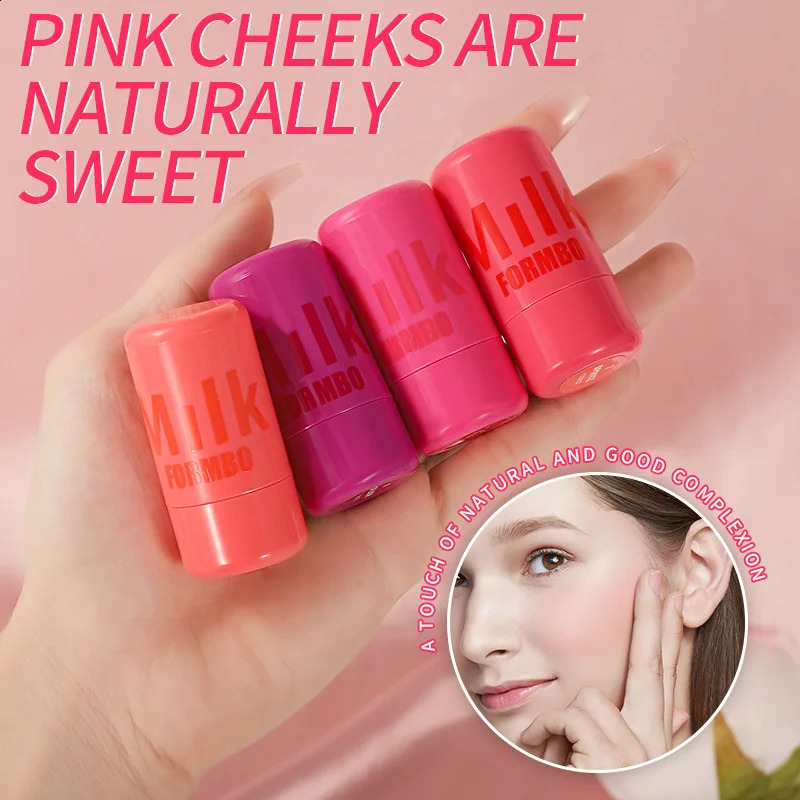 Original Milk Makeup Blush Stick Lip Tinted Cooling Water Jelly Tint Jelly Blush Stick Watercolor Multi-Use Matte Blush Makeup o240701