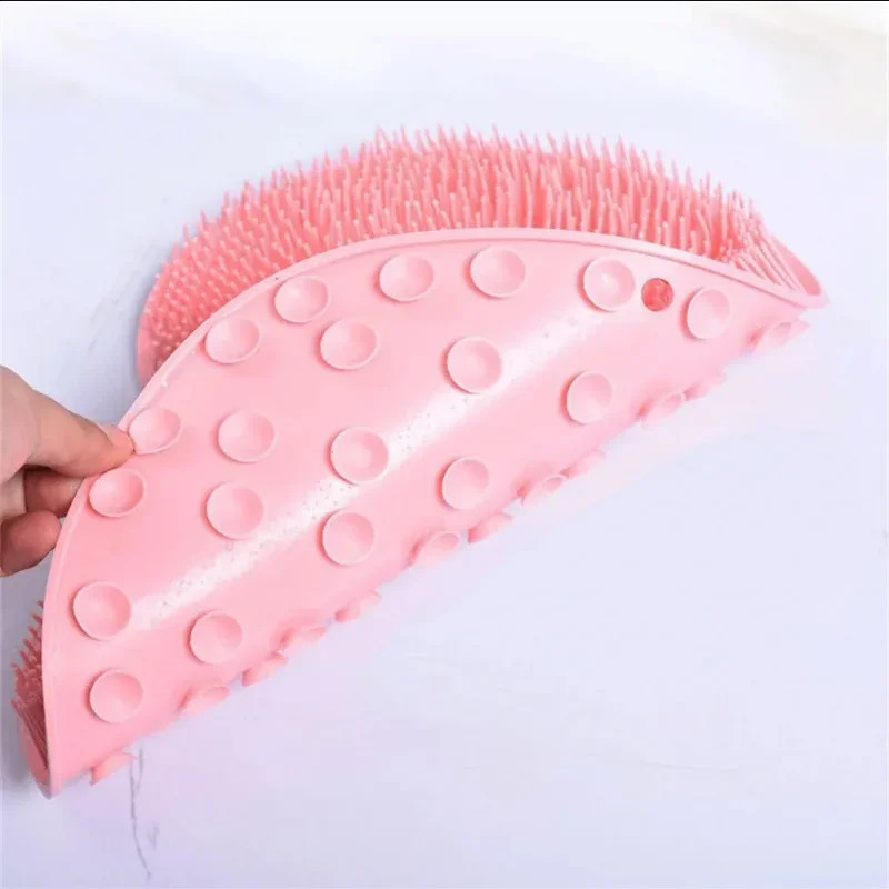 Rubbing Foot Pads Silicone Foot Massaging Tools Bathroom Foot Massage Pads Bathing Foot Brushes Lazy People Bathing Back Mas 240701