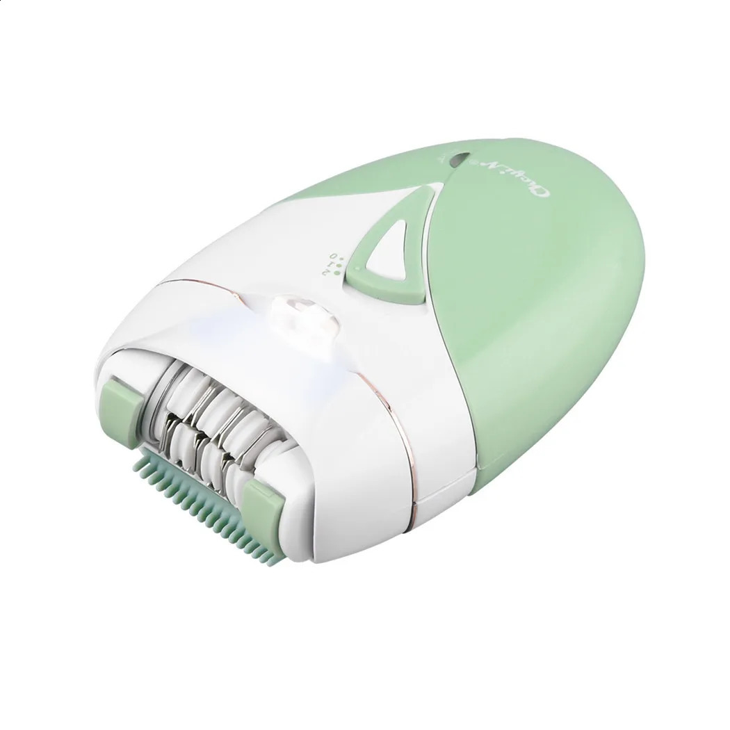 CkeyiN Woman Hair r Female Shaving Machine Painless Electric Epilator Rechargeable Bikini Leg Razor With Light 240701
