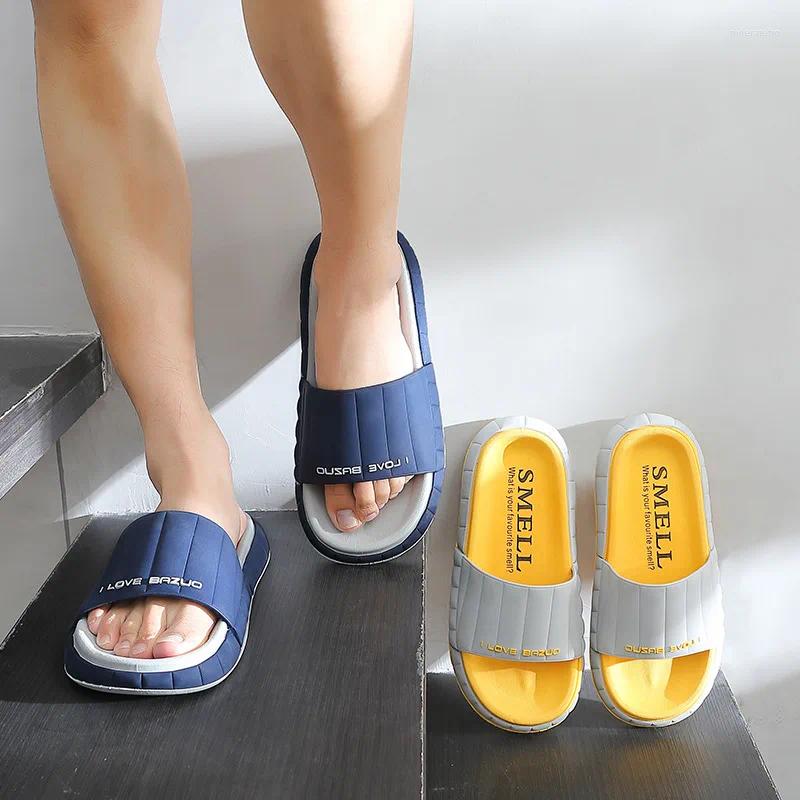 Slippers Men Beach Man Bathroom Women Thick Platform Slides Flip p Outdoor Casual Summer Big Size 49
