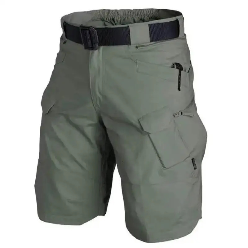 Summer Men Cargo Shorts Tactical Short Pants Waterproof Quick Dry Multipocket Mens Outdoor Clothes Hunting Fishing 240620