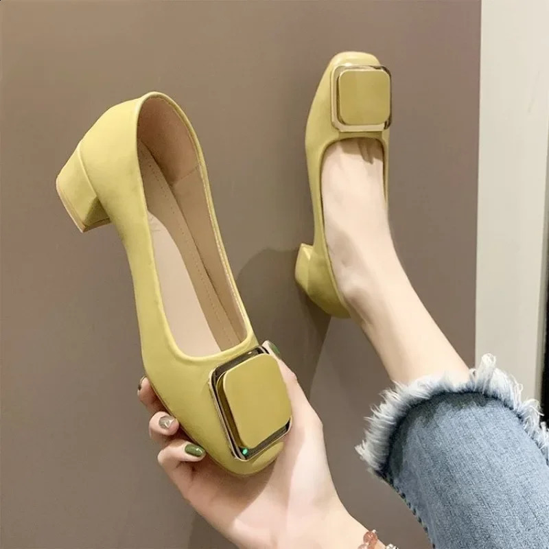 Women Ballerinas Square Toe Slip on Ballet Low Heel Women Loafers Leather Ladies Casual Women Shoes 250228