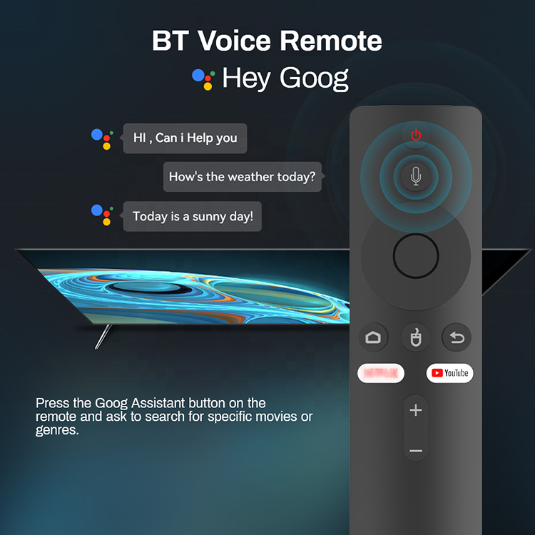 U8 Android TV Stick H313 2GB 8GB 2.4G 5G WiFi Bluetooth 5.0 Voice BT Remote Control Fire TV Stick 4K Androidtv System
