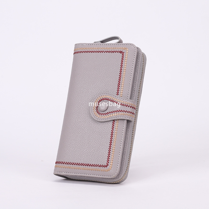 Designer Women's High end New Handbag Soft Face Wallet Zipper Lightweight Multi functional Phone Bag Casual Handbag Key PU Long Zero Wallet