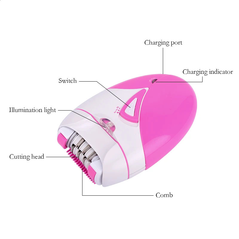 Electric Epilator USB Rechargeable Women Shaver Whole Body Available Painless Depilat Female Machine High Quality 240701