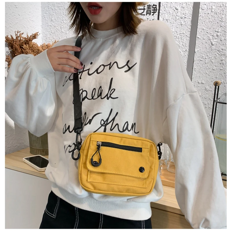Bags for Women 2024 Women Pure Color Casual Tote Outdoor Bag Canvas Handbag Zipper Shoulder Bag Luxury Bag Bolsas Femininas