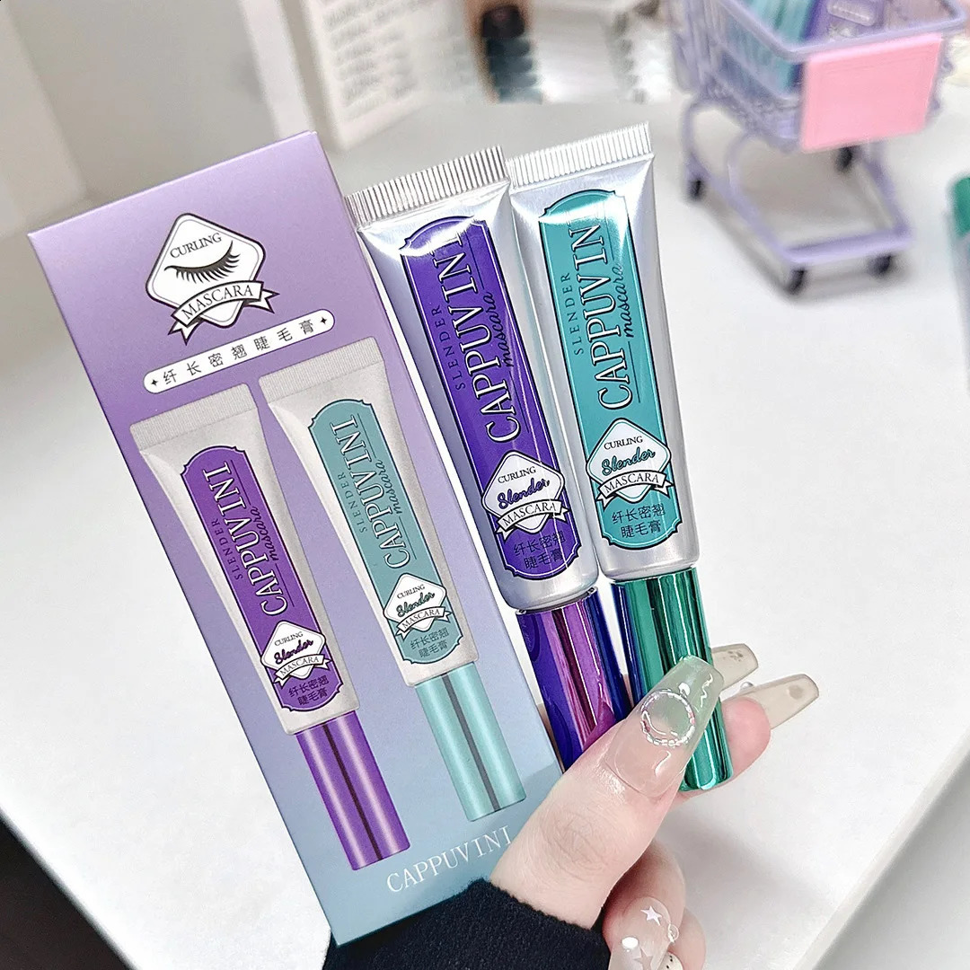 Cappuvini Mascara Natural Thick Curling Long-Lasting Quick-Drying And Anti-Scratch Eyelashe BLack And Brown Mascara Tube o240701