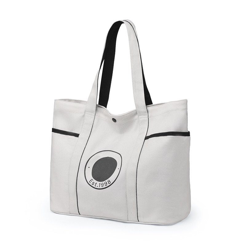 Canvas bag Multi-pocket Daily20L large capacity shoulder bag sports fitness backpack