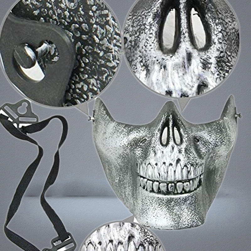 Mask Carnival Gift Scary Skull Skeleton Paintball Lower Half Face face mask warriors Protective Mask For Halloween Party Masks4922800