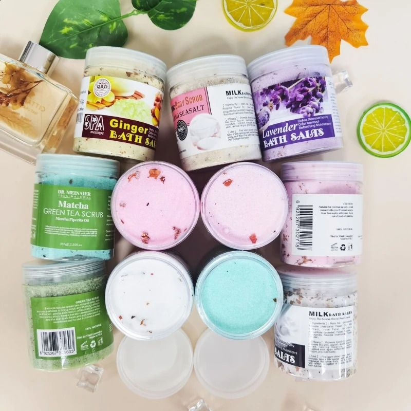 Sea Salt Body Scrub Petal Skin Smooth Softens Cuticles Body Dead Skin r For Women 240701