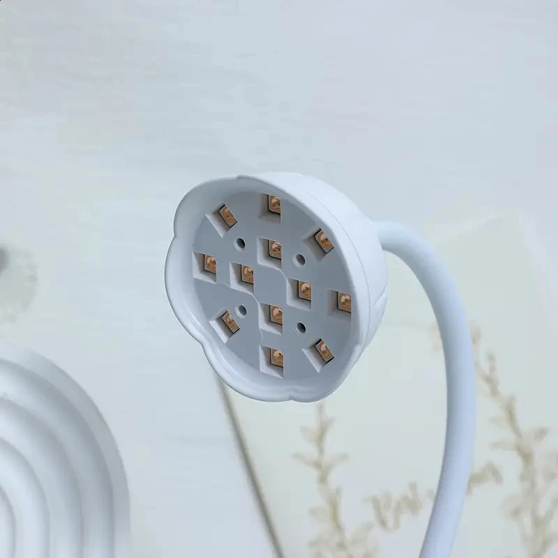 12LEDs Foldable LED UV Nail Lamp USB Rechargeable Nail Light with Automatic Sensing Gel Light For Polish Drying Manicure Tools 240701